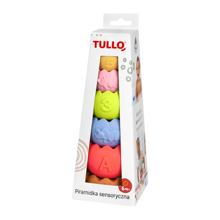 Edukacyjna piramidka sensoryczna , bez dziurki Tullo