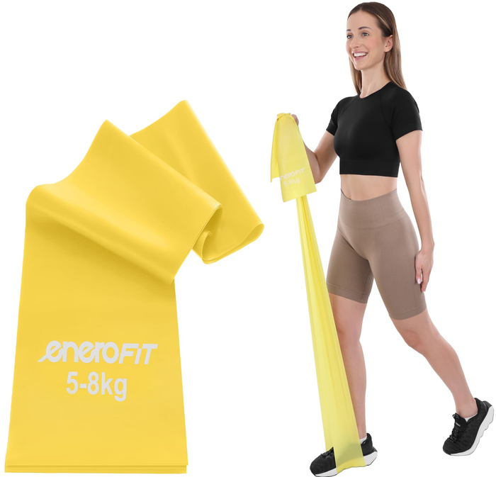 Taśma treningowa do ćwiczeń Pilates 200 cm x 15 cm 5-8 kg