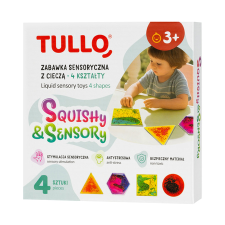 Gniotki sensoryczne z cieczą squishy 4 kształty Tullo