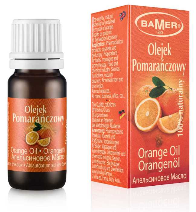Olejek pomarańczowy eteryczny naturalny