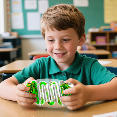 Gniotek sensoryczny z cieczą squishy żółty Tullo