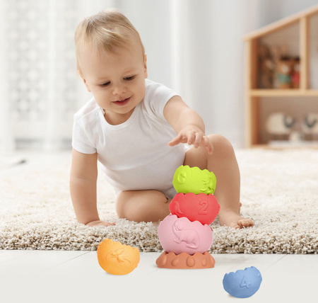 Edukacyjna piramidka sensoryczna , bez dziurki Tullo